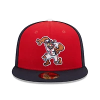 Casquette ajustée New Era rouge/bleu marine Salem Red Sox Marvel x Minor League 59FIFTY pour homme