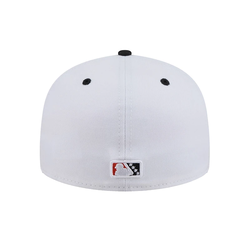 Men's New Era White Salt Lake Bees Theme Nights 59FIFTY Fitted Hat