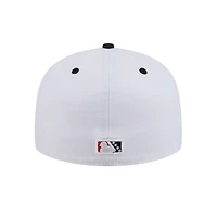 Men's New Era  White Salt Lake Bees Theme Nights 59FIFTY Fitted Hat