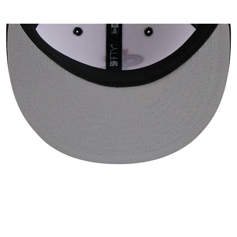 Casquette ajustée 59FIFTY blanche New Era pour homme, thème Salt Lake Bees
