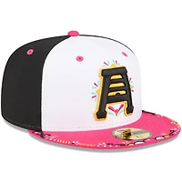 Casquette ajustée New Era 59FIFTY blanche et rose Salt Lake Bees 2026 Copa De La Diversion pour homme