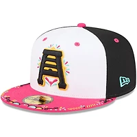 Casquette ajustée New Era 59FIFTY blanche et rose Salt Lake Bees 2026 Copa De La Diversion pour homme