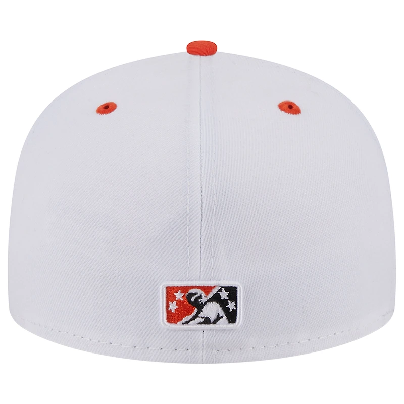 Casquette ajustée Occidental 59FIFTY pour homme New Era White Salt Lake Bees Theme Nights