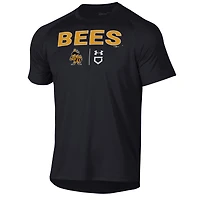 T-shirt technique Under Armour noir Salt Lake Bees pour homme