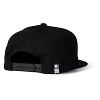 Men's Salty Crew Black Deep Reach Snapback Hat