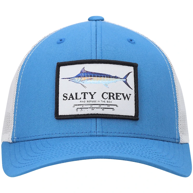 Casquette Snapback Salty Crew Blue/Silver Marlin Mount Retro Trucker pour homme