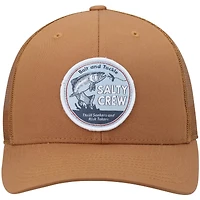 Men's Salty Crew Burnt Orange Fly Guy Retro Trucker Snapback Hat