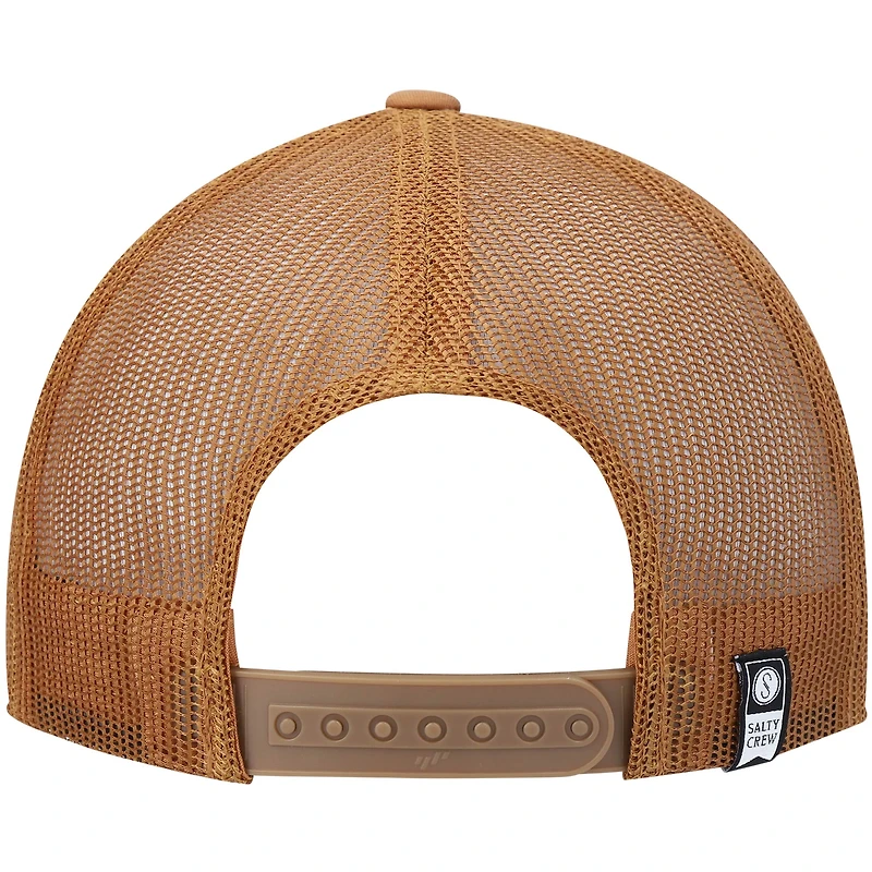 Men's Salty Crew Burnt Orange Fly Guy Retro Trucker Snapback Hat
