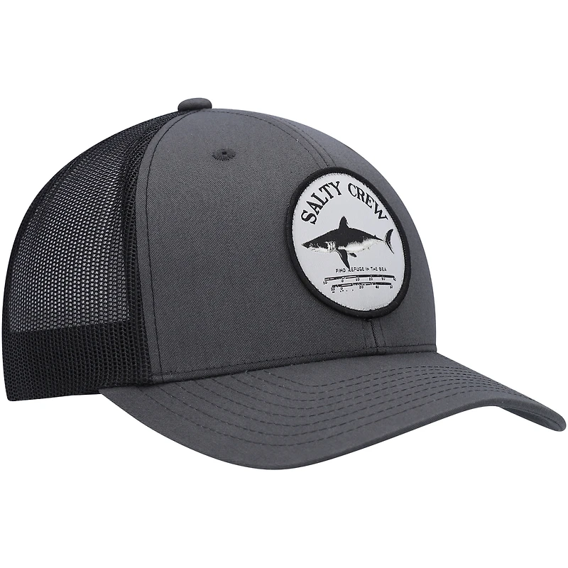 Men's Salty Crew Charcoal/Black Bruce Retro Trucker Snapback Hat