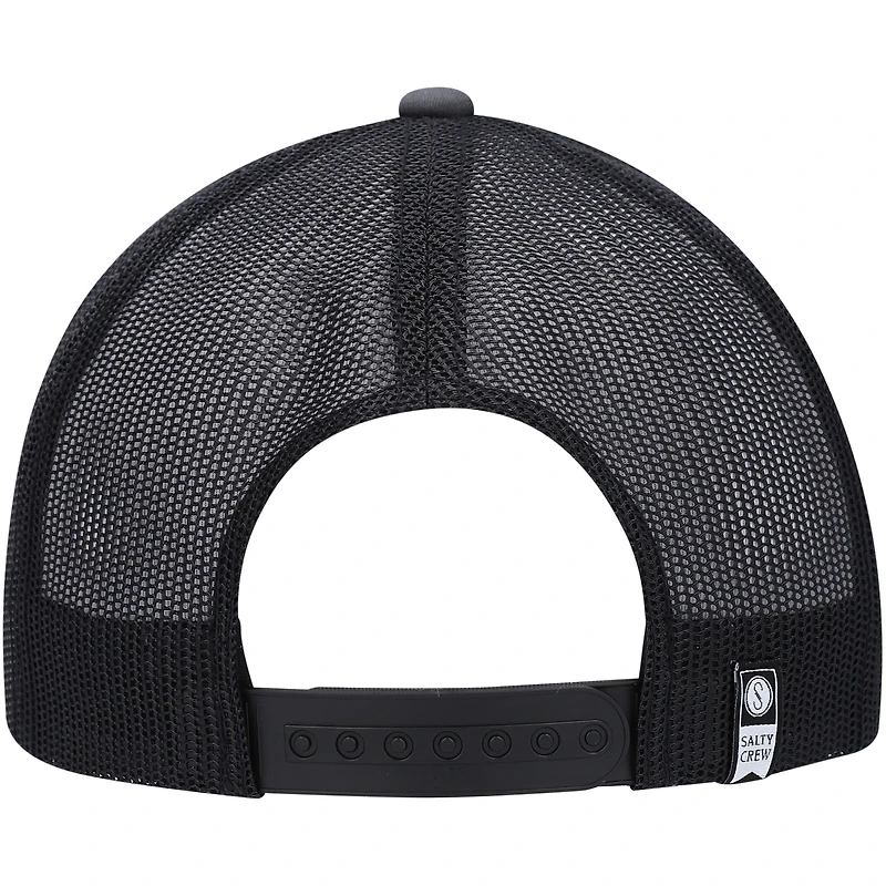 Men's Salty Crew Charcoal/Black Bruce Retro Trucker Snapback Hat