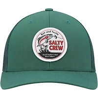 Casquette Snapback de camionneur rétro Salty Crew Green Fly Guy pour hommes