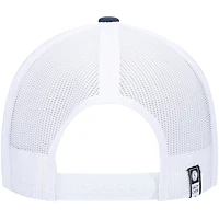 Men's Salty Crew Navy/White Bottom Dweller Retro Trucker Snapback Hat