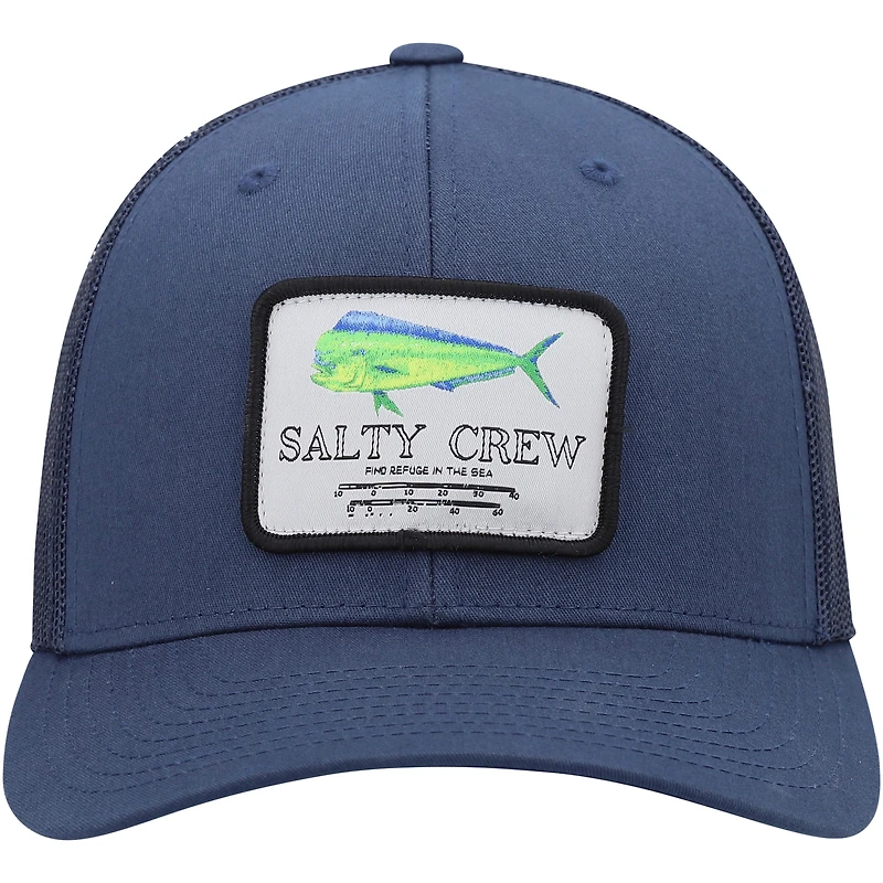 Casquette Salty Crew Navy Mahi Mount Retro Trucker réglable pour homme