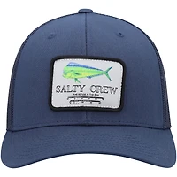 Casquette Salty Crew Navy Mahi Mount Retro Trucker réglable pour homme