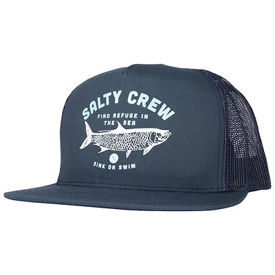 Casquette Snapback Salty Crew Tarpon Trucker bleu marine pour hommes