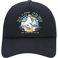 Youth Salty Crew  Black Gone Fishing Foamy Trucker Snapback Hat