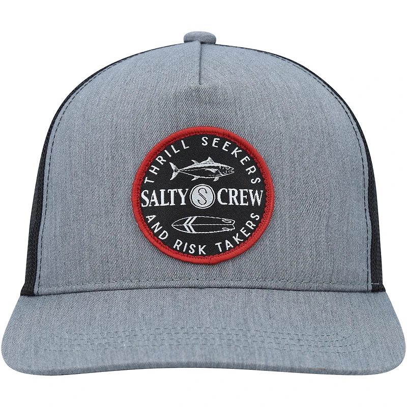 Casquette Snapback Salty Crew Heather Grey Flip-Flop Trucker pour jeunes