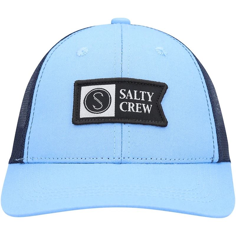 Casquette Snapback Retro Trucker Pinnacle Salty Crew bleu clair/marine pour jeunes