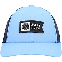 Casquette Snapback Retro Trucker Pinnacle Salty Crew bleu clair/marine pour jeunes