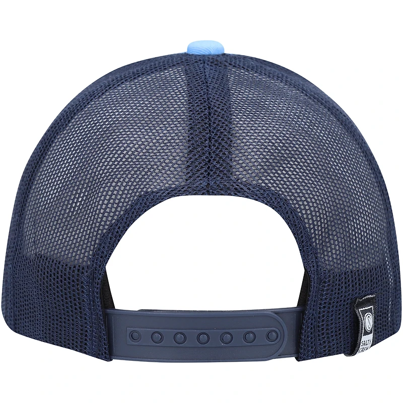 Casquette Snapback Retro Trucker Pinnacle Salty Crew bleu clair/marine pour jeunes