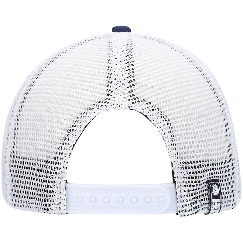 Casquette Snapback de camionneur rétro Pinnacle Salty Crew pour jeunes, bleu marine/bronze