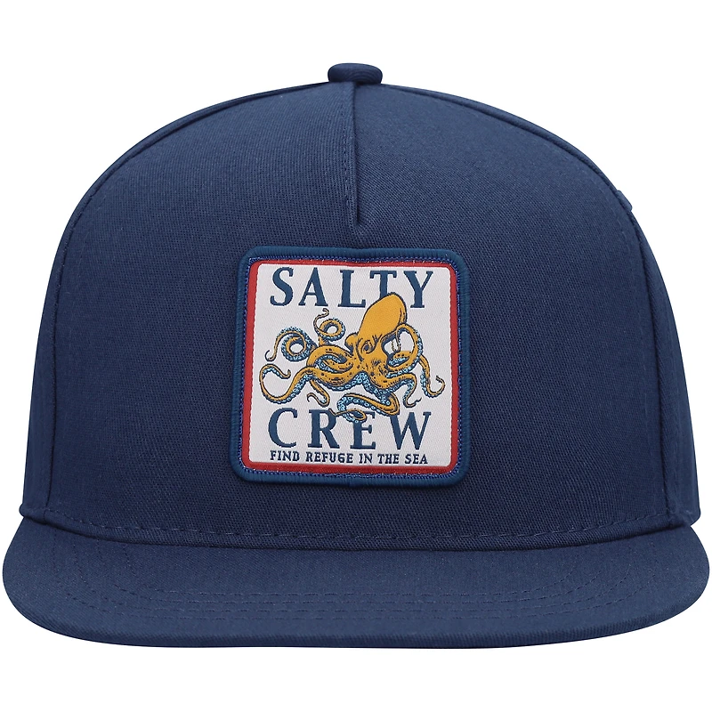 Youth Salty Crew Navy Ink Slinger Snapback Hat