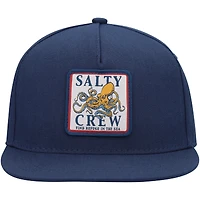 Youth Salty Crew Navy Ink Slinger Snapback Hat