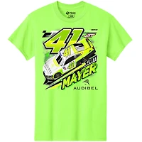 Men's Haas Factory Team  Neon Green Sam Mayer Audibel Car T-Shirt