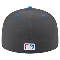 Casquette ajustée San Antonio Missions New Era pour hommes, gris/bleu, Copa de la Diversión 59FIFTY