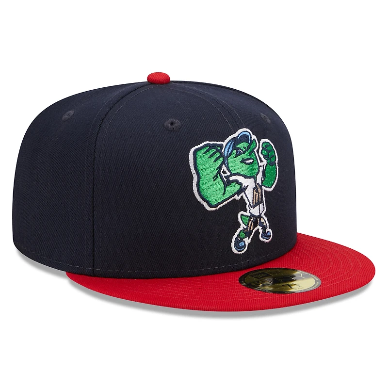 Men's New Era Navy/Red San Antonio Missions Marvel x Minor League 59FIFTY Fitted Hat