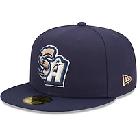 Casquette ajustée 59FIFTY pour homme San Antonio Missions Authentic Collection Team Home New Era bleu marine