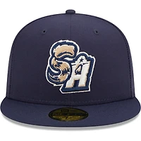 Men's New Era Navy San Antonio Missions Authentic Collection Team Home 59FIFTY Fitted Hat