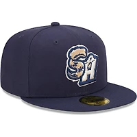 Casquette ajustée 59FIFTY pour homme San Antonio Missions Authentic Collection Team Home New Era bleu marine