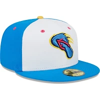 Men's New Era White/Blue San Antonio Missions Copa De La Diversion 59FIFTY Fitted Hat
