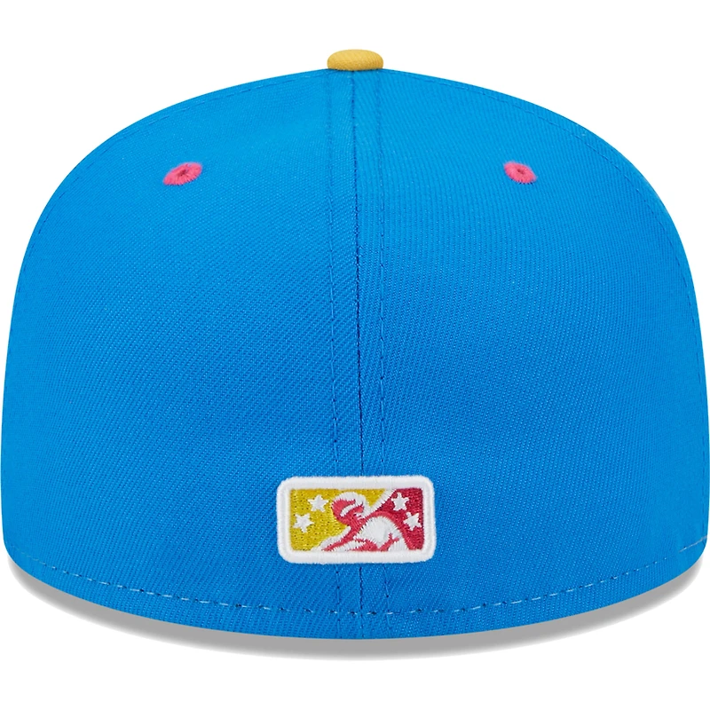 Men's New Era White/Blue San Antonio Missions Copa De La Diversion 59FIFTY Fitted Hat