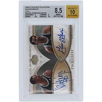 David Robinson and George Gervin San Antonio Spurs Autographed 2006-07 Upper Deck Exquisite Collection Enshrinements #DEX-RG #9/10 BGS Authenticated 8.5/10 Card