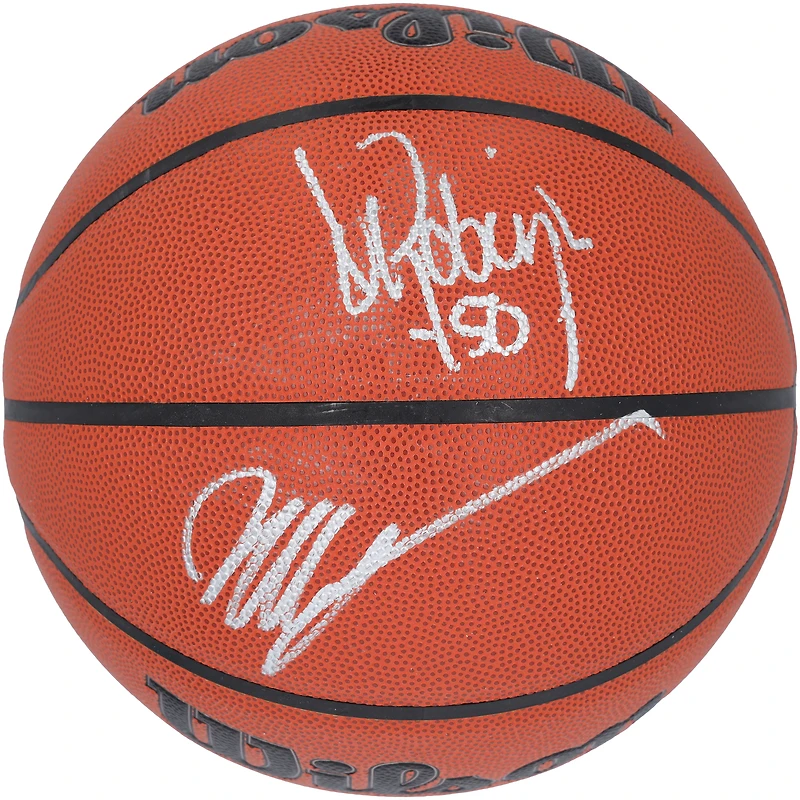 David Robinson and Victor Wembanyama San Antonio Spurs Dual-Signed Wilson Authentic Series Indoor/Outdoor Basketball