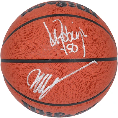 David Robinson and Victor Wembanyama San Antonio Spurs Dual-Signed Wilson Authentic Series Indoor/Outdoor Basketball