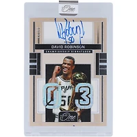 David Robinson San Antonio Spurs Autographed 2024-25 Panini One & One Championship Signatures #OCS-DAV #66/80 Card