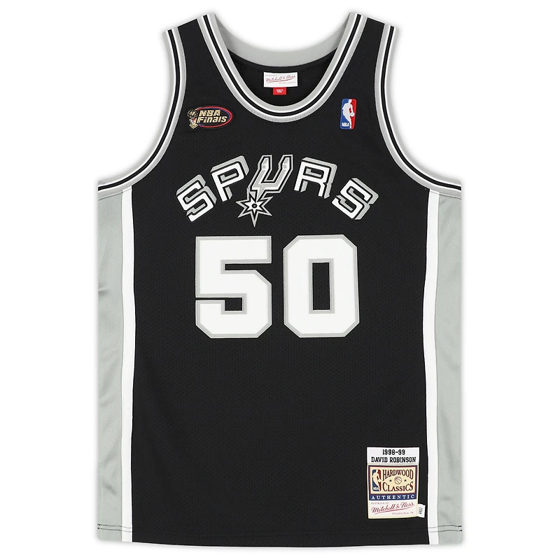 David Robinson San Antonio Spurs Autographed Black Mitchell & Ness 1988-89 Authentic Jersey