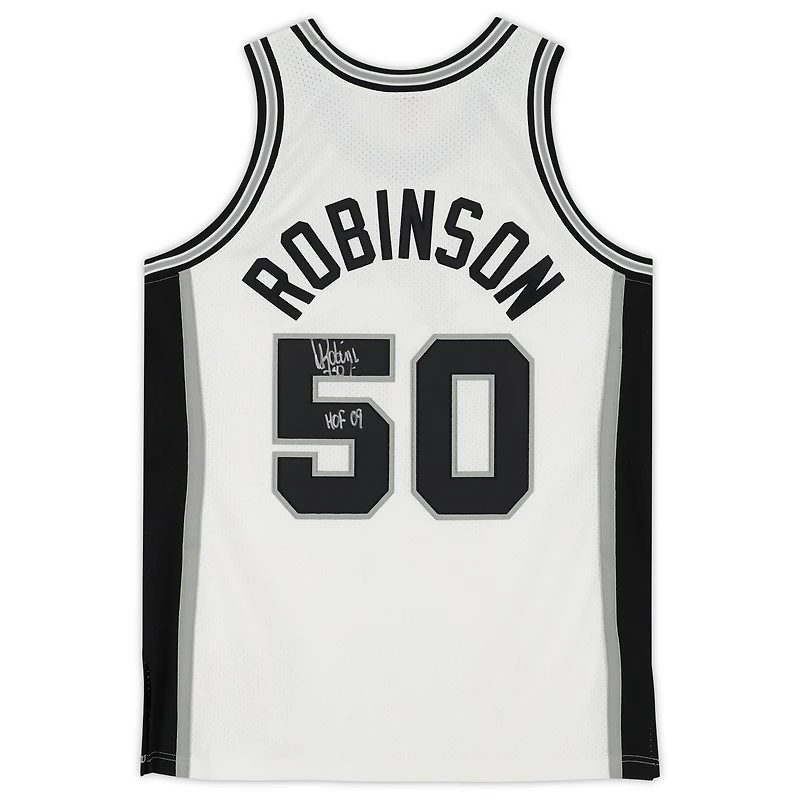 David Robinson San Antonio Spurs Autographed White Mitchell & Ness 1988-89 Authentic Jersey