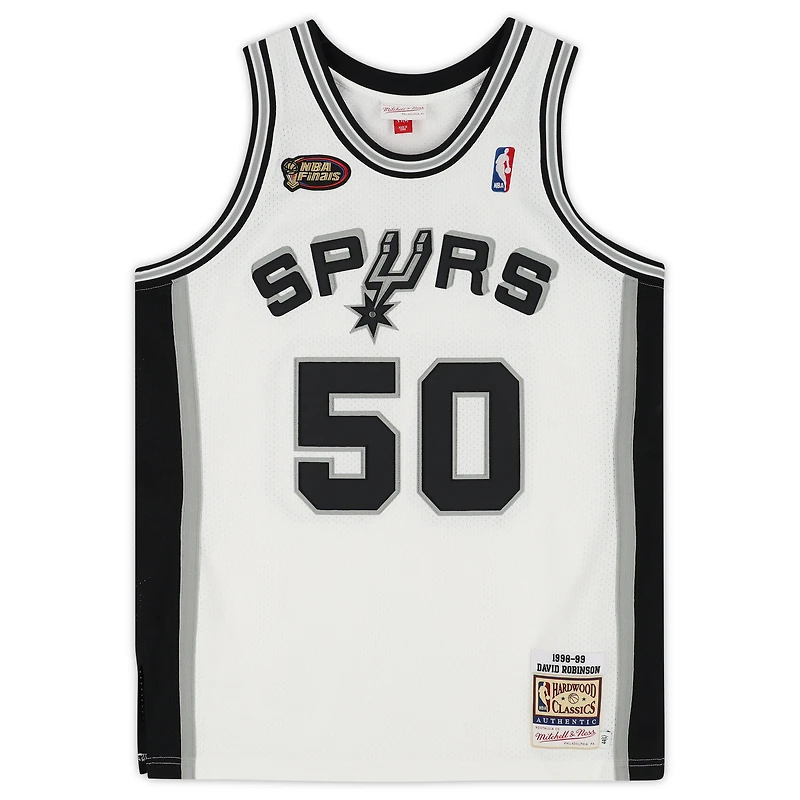 David Robinson San Antonio Spurs Autographed White Mitchell & Ness 1988-89 Authentic Jersey