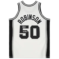 David Robinson San Antonio Spurs Autographed White Mitchell & Ness 1998-99 Authentic Jersey with "The Admiral" Inscription