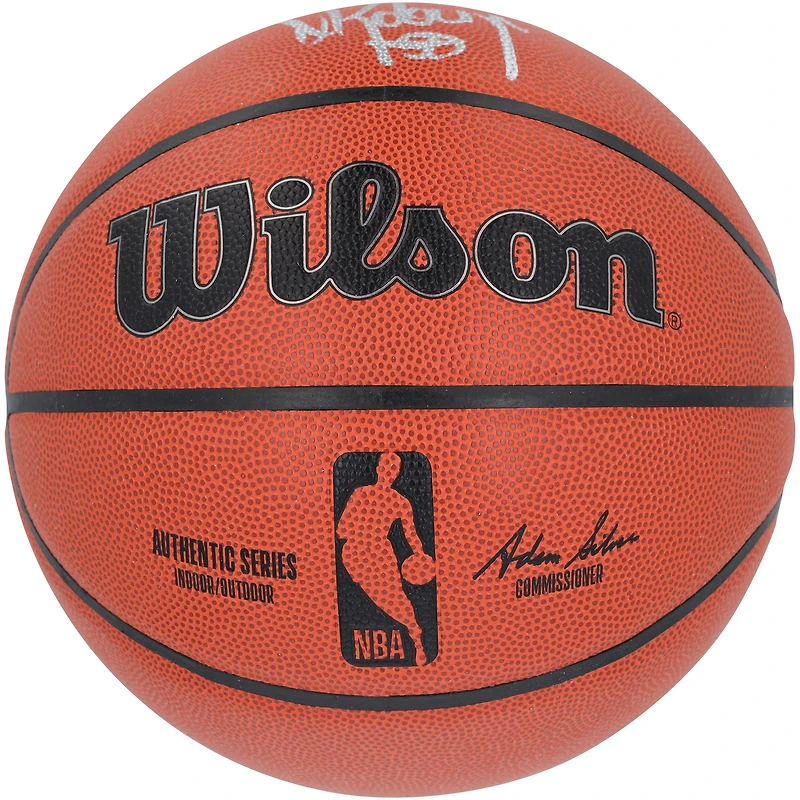 Réplique de ballon de basket Wilson autographiée par David Robinson des San Antonio Spurs