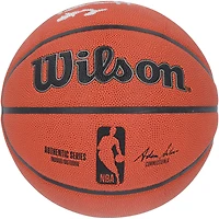 Ballon de basketball d'intérieur/extérieur autographié par Dylan Harper des San Antonio Spurs, série Wilson Authentic, dédicacé par Wilson.