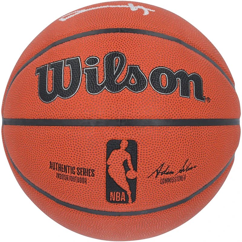 Dylan Harper San Antonio Spurs Autographed Wilson Authentic Series Indoor/Outdoor Basketball with "2025 #2 Pick" Inscription