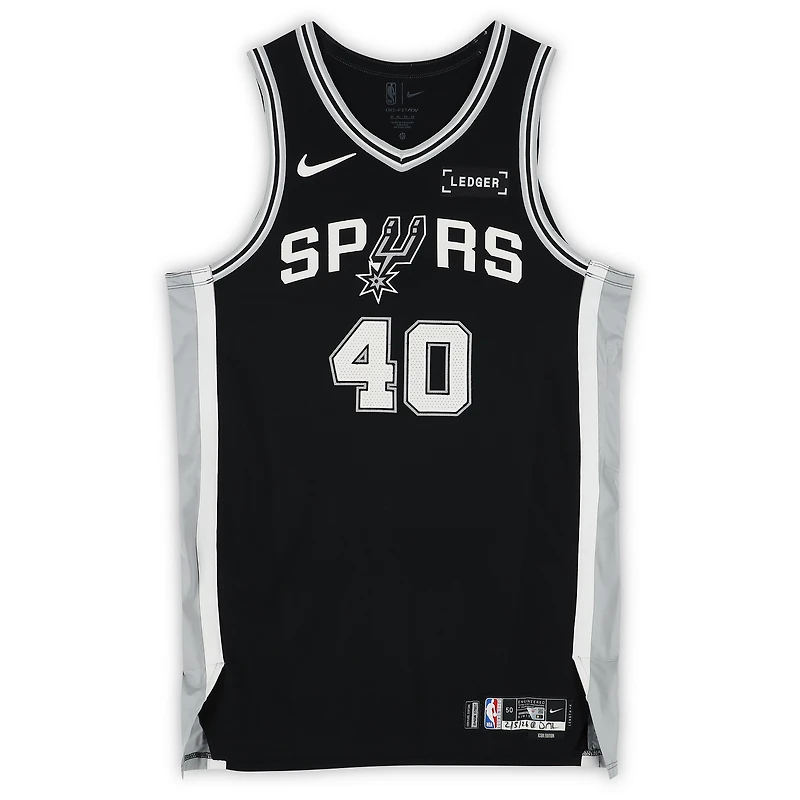 Harrison Barnes San Antonio Spurs Game-Used #40 Black Jersey vs. Dallas Mavericks on February 5, 2026 - Size 50+4