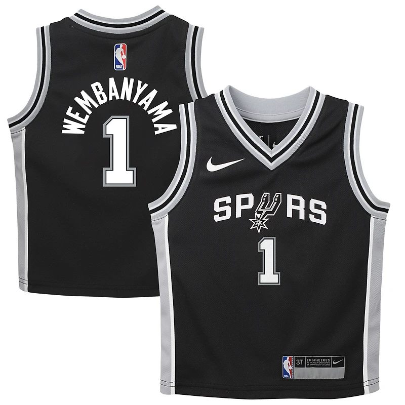 Infant Nike Victor Wembanyama Black San Antonio Spurs Swingman Jersey - Icon Edition
