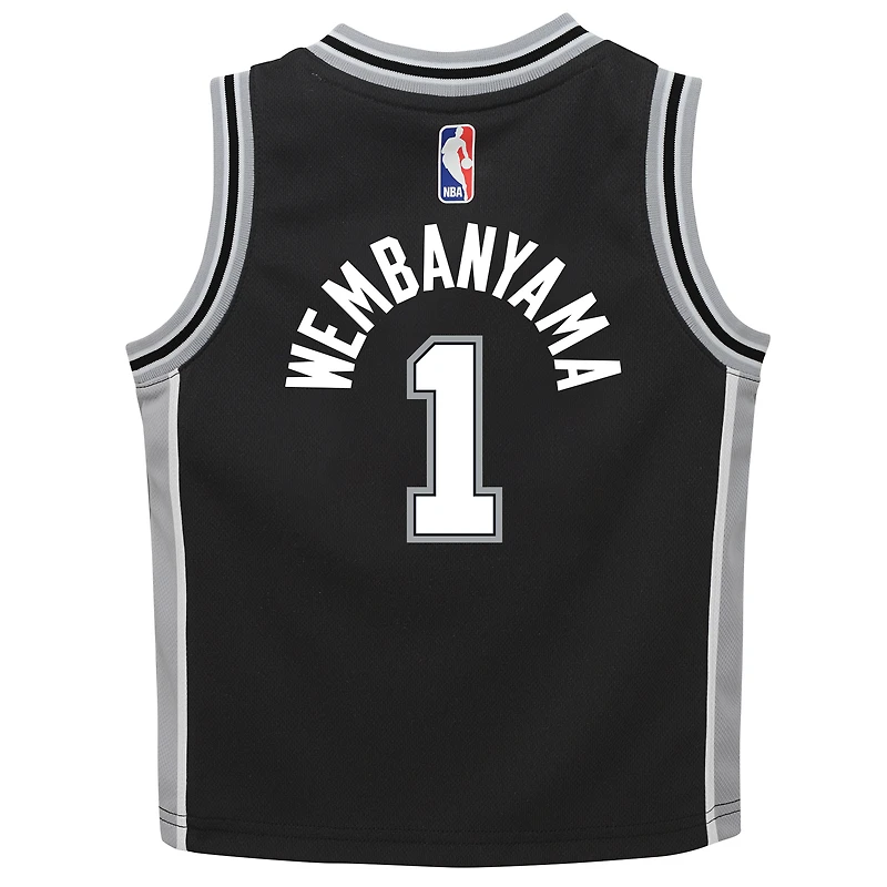 Maillot Nike Swingman noir pour bébé Victor Wembanyama des San Antonio Spurs - Édition Icon
