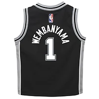 Maillot Nike Swingman noir pour bébé Victor Wembanyama des San Antonio Spurs - Édition Icon